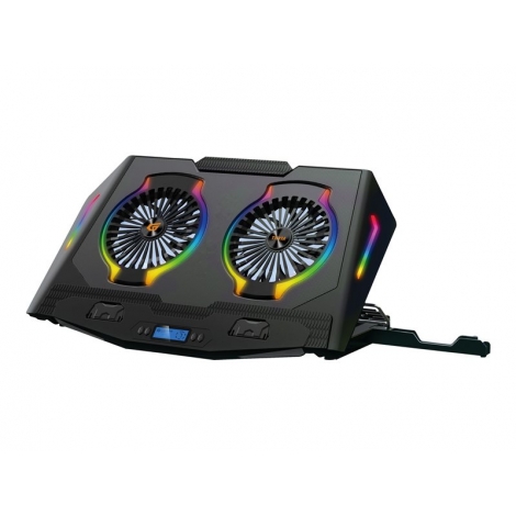 Base Refrigeradora Conceptronic 17" 2 Ventiladores RGB Black