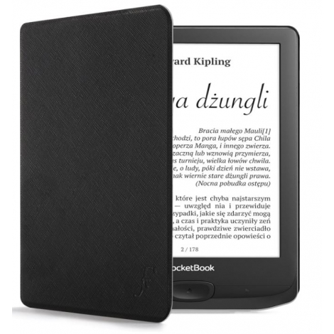 Funda Ebook HT Cover Flip Black para Pocketbook Touch HD3 / Touch LUX 4 / Touch LUX 5