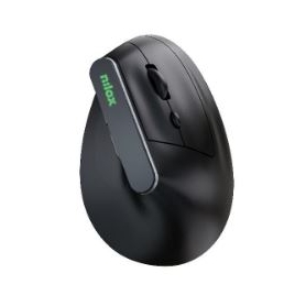 Mouse Nilox Ergonomico Vertical Wireless Silent Dual 1600DPI Black