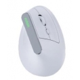 Mouse Nilox Ergonomico Vertical Wireless Silent Dual 1600DPI White