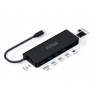 Puerto Replicador USB-C Nilox HDMI + RJ45 + 3Xusb 3.0 + USB-C + Micro SD PD 100W Black