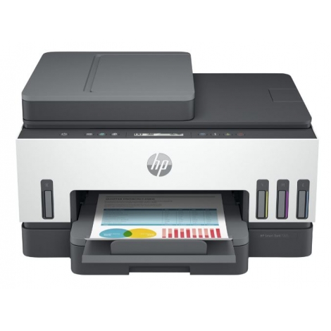 Impresora HP Multifuncion Smart Tank 7305 15PPM ADF Duplex WIFI LAN USB White/Grey