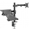 Soporte Monitor + Portatil Escritorio Ewent EW1519 2 Brazos 13-32" Vesa 75/100 Montaje Pinza