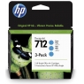 Cartucho HP 712 Cyan Designjet T230 T250 T630 T650 3 Pack