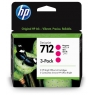 Cartucho HP 712 Magenta Designjet T230 T250 T630 T650 3 Pack