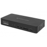 Puerto Replicador USB-C Conceptronic 2Xhdmi + 2XDP + RJ45 + 2Xusb 3.2 + 3XUSB-C + SD + Jack Black