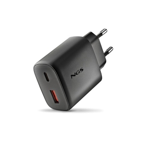 Cargador USB NGS ERA 45W GAN USB + USB-C Black