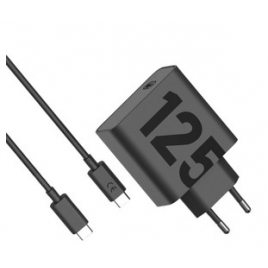Cargador USB-C Motorola 125W Black + Cable USB-C USB-C