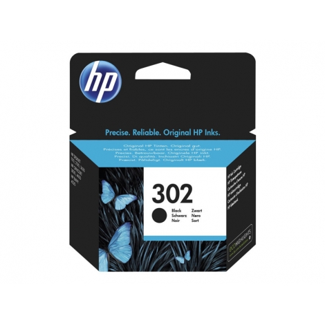 Cartucho HP 302 Black Deskjet 1010/2130/3630 Envy 4520/4522 Officejet 3830/4650 190 PAG
