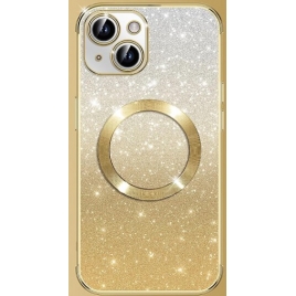 Funda Movil Back Cover HT Silicona Glitter Gold iPhone 14