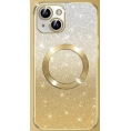 Funda Movil Back Cover HT Silicona Glitter Gold iPhone 14
