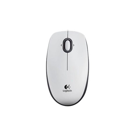 Mouse Logitech Optical Wheel Mouse B100 USB White