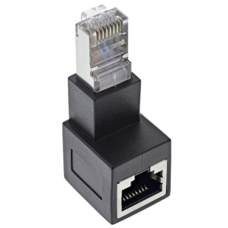 Adaptador Kablex RJ45 Hembra / RJ45 Macho Acodado