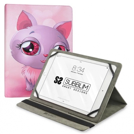 Funda Tablet Subblim Trendy Case 10.1" CAT Pink