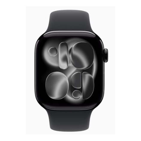 Apple Watch Series 11 GPS + Cell 42Mm Jet Black Aluminium + Correa Black Sport Band S/M