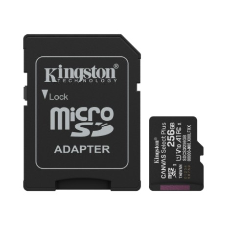 Memoria Micro SD 256GB Kingston Class 10 + Adaptador SD