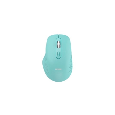 Mouse Nilox Wireless Silent Dual 1600DPI 6 Botones Cyan