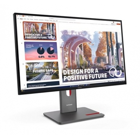 Monitor Lenovo 27" QHD IPS LED Thinkvision E27Q-40 2560X1440 4ms 2Xhdmi DP Piv/Reg MM Black