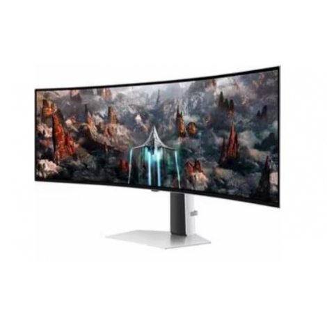 Monitor Samsung 49" Oled S49cg934su Curvo 5120X1440 1ms 240HZ HDMI DP USB MM Piv / Reg White / Silver