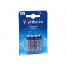 Pila Alcalina Verbatim Tipo AAA LR03 Pack 4
