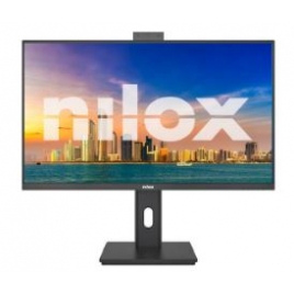 Monitor Nilox 24" IPS FHD 8431775036277 1920X1080 4ms 120HZ VGA HDMI DP MM Piv / Reg Webcam Black