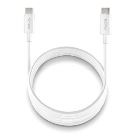 Cable NGS USB-C Macho / USB-C Macho 60W 1M White