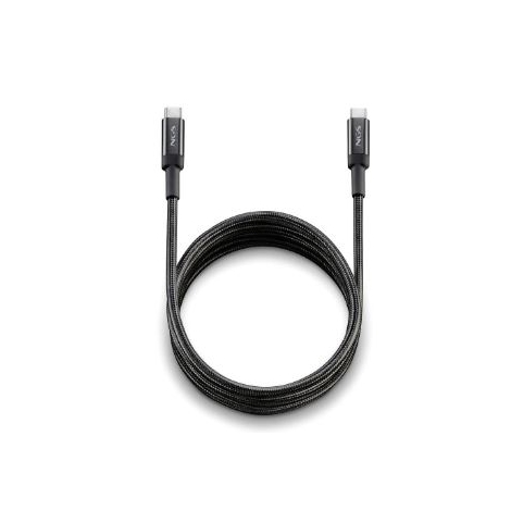 Cable NGS USB-C Macho / USB-C Macho 65W 2M Black