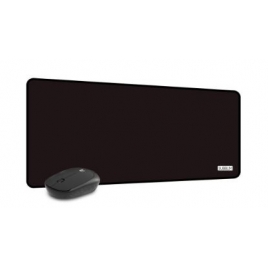 Mouse Subblim Harmony Wireless Black + Alfombrilla XL Black