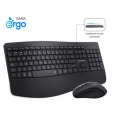 Teclado + Mouse Subblim Wireless Ergo Office Prowave Dual Black
