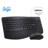 Teclado + Mouse Subblim Wireless Ergo Office Prowave Dual Black