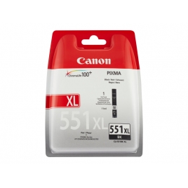 Cartucho Canon CLI-551XL Black IP8750 IX6850 MG5450 MG5550 MG6350 MG6450 MG7150 MX725