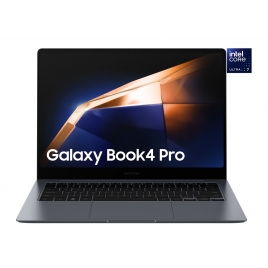 Portatil Samsung Galaxy Book4 PRO Core Ultra 7 155H 16GB 512GB SSD 14" Wqxga+ Tactil W11P Moonstone Gray