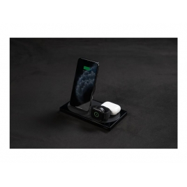 Base de Carga Belkin 3 EN 1 Boost Charge QI Black