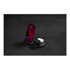 Base de Carga Belkin 3 EN 1 Boost Charge QI Black