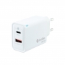 Cargador USB-C Coolbox 45W GAN USB USB-C White