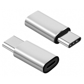 Adaptador Kablex USB-C Macho / Lightning Hembra Silver