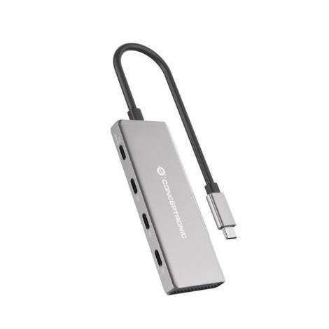 HUB Conceptronic USB-C 4 Puertos USB-C 3.2 PD 100W