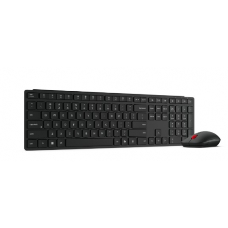 Teclado + Mouse Lenovo Wireless Bluetooth PRO Combo Multimodo Black