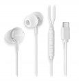 Auricular IN-EAR + MIC NGS Cross Step USB-C White