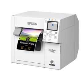 Impresora Epson Etiquetas Color Colorworks CW-C4000E LAN WIFI USB White