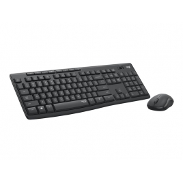 Teclado + Mouse Logitech Wireless MK295 Silent Black