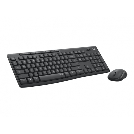 Teclado + Mouse Logitech Wireless MK295 Silent Black