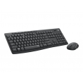 Teclado + Mouse Logitech Wireless MK295 Silent Black
