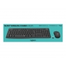 Teclado + Mouse Logitech Wireless MK295 Silent Black