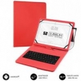 Funda Tablet Subblim Keytab PRO 10.1" + Teclado USB red