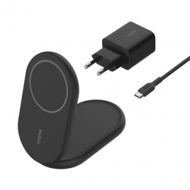 Base de Carga Belkin Charge QI2 Boost Charge 15W Black + Adaptador USB-C 20W