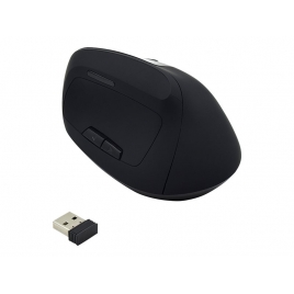 Mouse Ewent Ergonomico Vertical Wireless 1600DPI Black