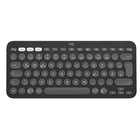 Teclado Logitech Bluetooth K380S Pebble Keys 2 Graphite