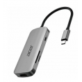 Puerto Replicador USB-C Acer 7 EN 1Hdmi + 3Xusb 3.2 + USB-C + USB-C PD 100W + SD Silver