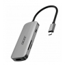Puerto Replicador USB-C Acer 7 EN 1Hdmi + 3Xusb 3.2 + USB-C + USB-C PD 100W + SD Silver